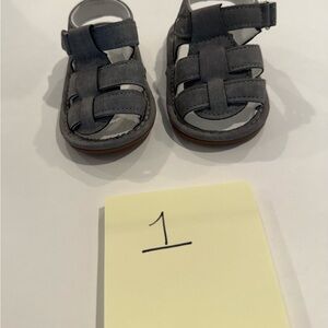 Gray Kids Sandals
